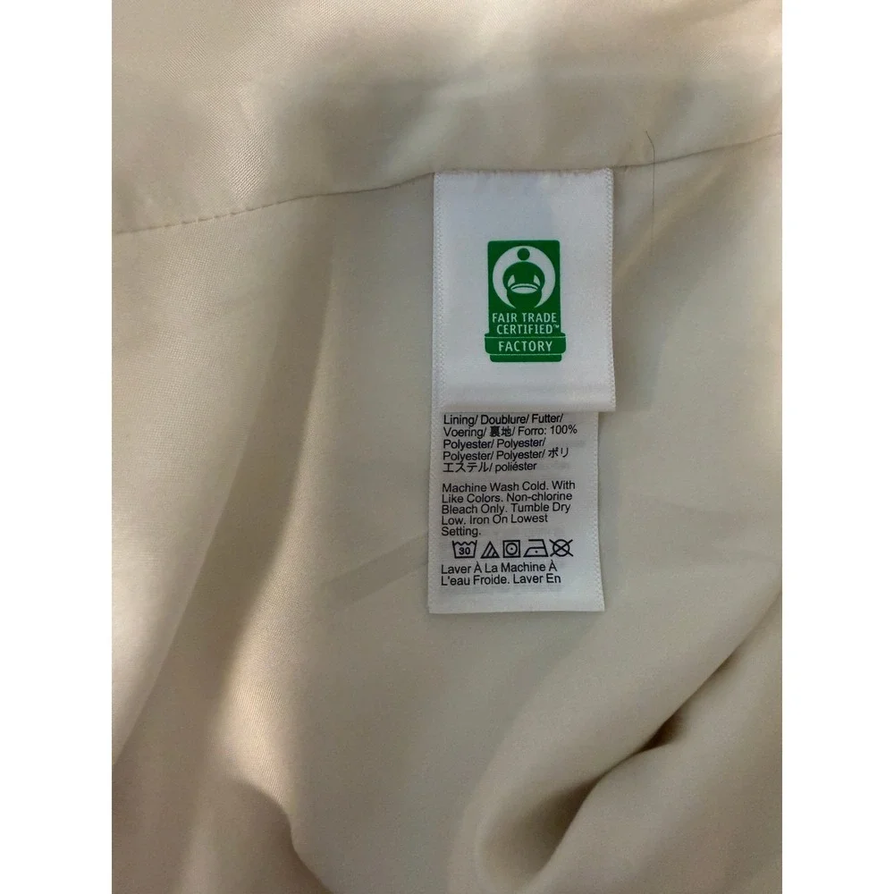 J. Crew Ribbed‎ Corduroy Mini Skirt Ivory Cream Off-White size 10